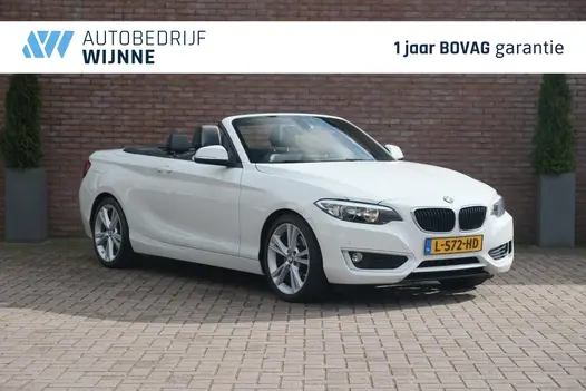 BMW 2 Serie 220i 184pk Cabrio Business | Navi | Climate | Cruise | Stoelverwarming | Leder | PDC