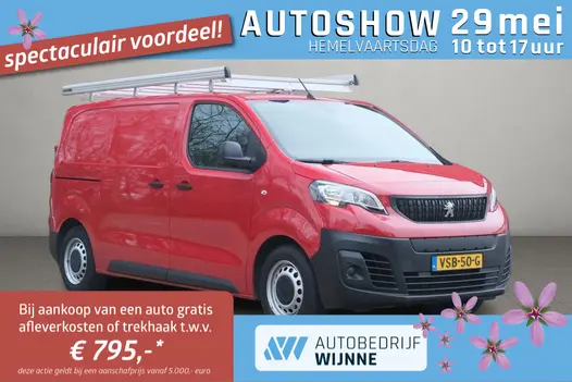 Peugeot e-Expert 75 kWh 136pk Standard Premium | 3 Zits | Navi | App-Connect | Airco | Cruise | PDC | Trekhaak