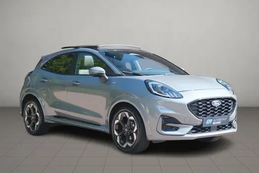 Ford Puma 1.0 EcoBoost Hybrid 155pk Aut. ST-Line X | Nieuw Model ! | Adaptive Cruise | 360° Camera | Panoramadak | Elektrische Achterklep | Trekhaak | Winter Pakket